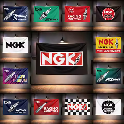 N-G-Ks Auto Parts Flag For Garage Workshop Repair Shop Man Cave Bar Club Auto Shop Wall Decor Banner