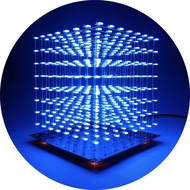 3D Led Cube Light DIY Kit with 3D Animation Editing Software Squared LED 8x8x8 Electronic Toy for Ch