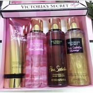 victoria secret pure seduction new set Hantaran 4 in1 Minyak wangi untuk perempuan
