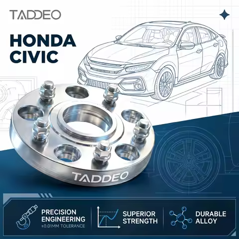 TADDEO Forged 7075-T6 Wheel Spacers FL/FK/FC/FB/FN/FD/FA for Honda Civic Adapters Widening Vehicle S