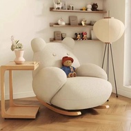 Swinging Chair Balcony Living Room Rocking Lounge Chair Sofa Chair Casual Cream Lazy Person