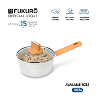 Fukuro Shiro Ceramic Non-Stick Saucepan (18cm) / Periuk