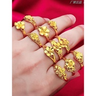 ring woman ring Fake Gold Ring Vietnam Sand Gold Ancient Method Men Women Genuine 999 Pure Gold Plat