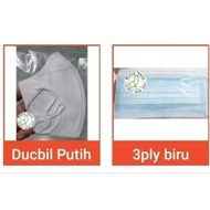 Duckbil 3-ply mask unit