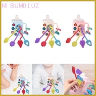 [mibum01uz] Hand Grip Rattle Toys Early Educational Hand Bells Rattle Crinkle Toys for Toddlers 3 6 