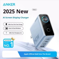 ที่ชาร์จ Anker Zolo 140W ชาร์จเร็ว USB Type C พร้อมจอแสดงผล LED สี่พอร์ตสำหรับ iPhone Xiaomi สมาร์ทโ