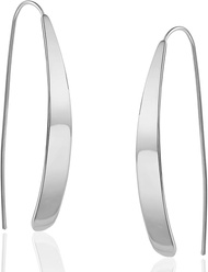 14K Gold Plated Bar Earrings for Women - Long Thread Dangle Earrings - Threader Drop Earrings - Hypo