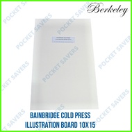 ◿ ◪ BAINBRIDGE Cold Press Illustration Board (15 x 20 / 10 x 15 inches) Berkeley
