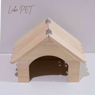 LP139 บ้านสัตว์เลี้ยง หลังคาเปิดได้ บ้านเต่า กระต่าย แกสบี้ เม่น งานไม้คัดเกรด A แข็งแรง ทนทาน