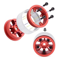 4PCS 1.0in Metal Wheel Rims for 1/24 1/18 RC Crawler Car Axial SCX24 AX24 FCX24 Enduro24 TRX4M