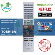 TOSHIBA CT-8514 ANDROID SMART LED TV REMOTE CONTROL (ORIGINAL) TOSHIBA ANDROID SMART LED TV kawalan 