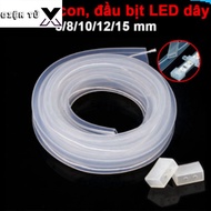 [COMBO PRICE] Waterproof 5050 LED coated silicone tube, 5050 2835 LED coated silicone tube cap