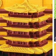 3D立體網紅黃鶴樓便簽紙紙雕建筑模型清水寺便利貼文創中國風禮物