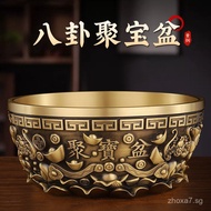 Pure Brass Treasure Bowl Bagua Treasure Bowl Five Blessings Treasure Bowl Home Office Entrance Decor