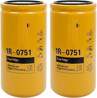 2PCS 1R-0751 Fuel Filter Compatible With Caterpillar 3116, 3126, 3306 C7 Engine Replaces BF7634