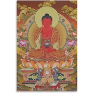 Amitabha Buddha Poster Canvas Wall Art Poster Decorative Bedroom Modern Home Print Picture Artworks 