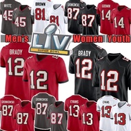 Tampa Bay Buccaneer 12 Tom Brady Men Women Youth 87 Rob Gronkowski Mike Evans NFL Football Jersey Chris Devin White Godwin