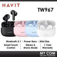 Havit TW967 TWS Wireless Bluetooth Stereo Earbuds In-Ear Earphones With Touch Control,Mono Mode, 5 H