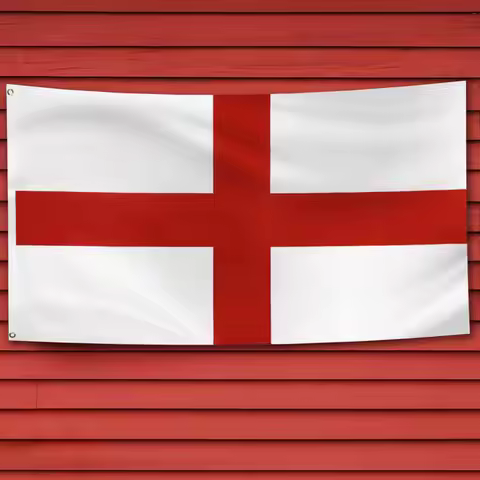 90x150cm England Flag High Quality St George Cross Flag Fade Resistant Red Cross UK England Flag Par