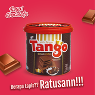 Tango Wafer Jar 240 Gram [1 Karton]  Royal Chocolate | Vanilla Delight - Snack Wafer Ember BPOM Hala