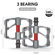 WEST BIKING Bàn Đạp Xe Đạp 3 mang trọng lượng nhẹ Mini chống trượt bàn đạp phẳng Hợp Kim Nhôm MTB xe