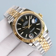 100% original Rolex date just jam tangan Lelaki Automatik watches for men's 36mm diameter with free 