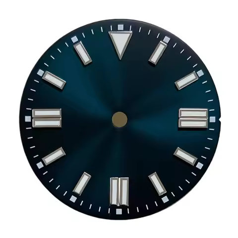 28.5mm Watch Dial for NH35 Movement Green Luminous Dials Date at 3 O'clock Watch Face for ETA 2836 8