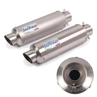 Universal Motorcycle Real LeoVince E-Mark Slip On Exhaust Pipe Muffler Escape moto For Honda Yamaha 