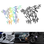 Funny Helmet Sticker HAHAHA Motorcycle Helmet Sticker Decor Decal for Motorbike Car Body Window Bump