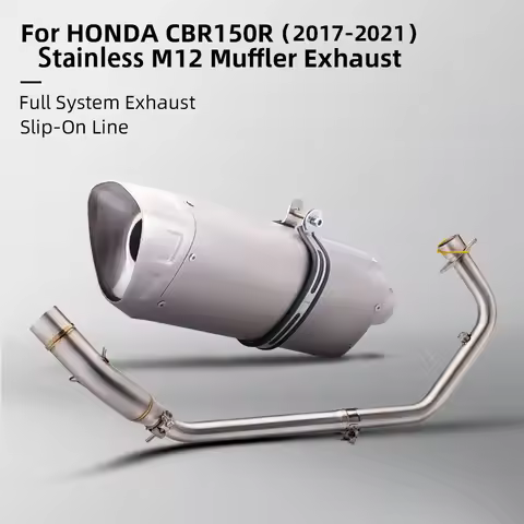 Full Motorcycle Exhaust System For Honda CB150R CBR150R 2017-2021 Header Front Link Pipe Connect Muf
