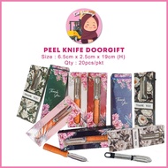 20PCS Doorgift Pengupas Kulit Buah | Peel Knife Doorgift with Box | Hadiah Kahwin Tunang Akikah | CG