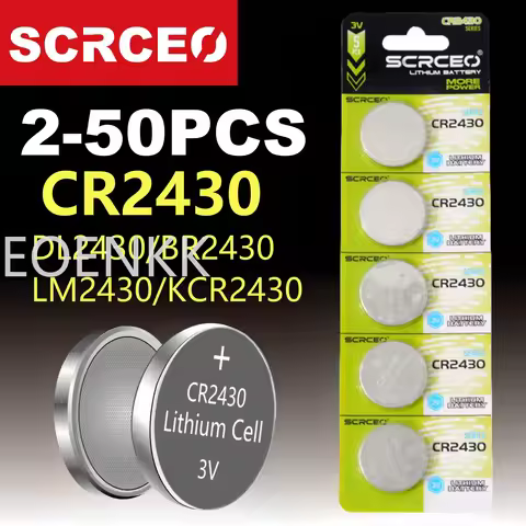 2-50pcs NEW CR2430 3V Lithium Battery CR 2430 Battery DL2430 Button Coin Batteries for Key Fob Watch