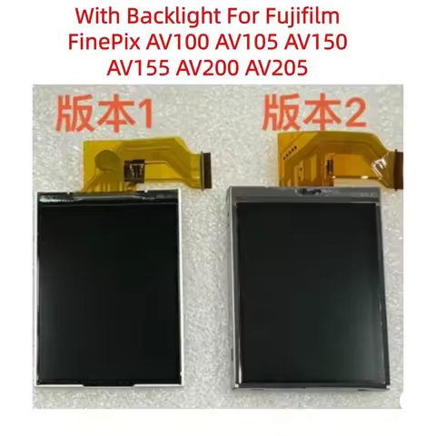 Fixer-New LCD Display Screen With Backlight For Fujifilm AV100 AV105 AV150 AV155 AV200 AV205 Digital