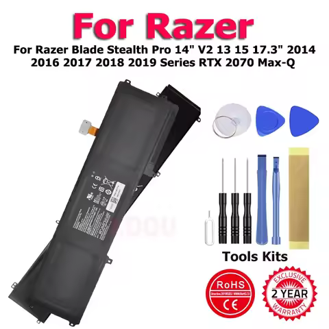 XDOU RC30-0248 RZ09-0166 Battery For Razer Blade Stealth Pro 14" V2 13 15 17.3" 2014 2016 2017 2018 