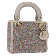 Christian Dior Lady Dior 串珠手袋 皮革 多色 金色 正品 142981SM