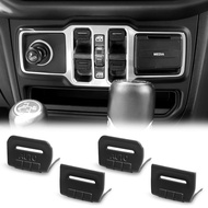Black Window Switch Button Cover Compatible with Jeep Wrangler JL Accessories, Compatible with Jeep 