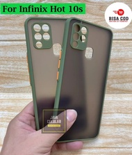 infinix hot 10s camera protect new case aero original hard soft armor - infinix hot 10s hijau muda