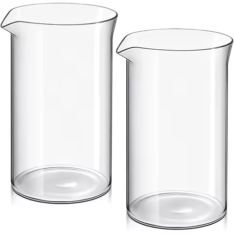 French Press Replacement Glass Universal Replacement Beaker for French Press Tea and Coffee Makers B