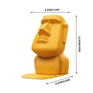 Eyeglasses Face Display Stand Easter Island Sculpture Sunglass Holder Interesting Stone Decorated Gl