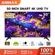 ANIMAX TV Smart 50 inch Android TV 4K UHD -Youtube - Google Assistant - Dolby Audio - Android 11.0 -