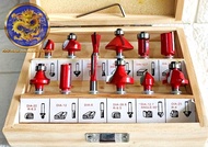 Mata Router / Profil / Trimmer Set Router Bit Set 12 Pcs 1/4"