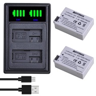 Batmax 2-Pack LP-E8 LP E8 Battery (1800mAh)+ LCD Dual USB Charger for Canon EOS Rebel T2i, T3i, T4i,
