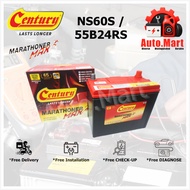 Bateri Kereta / Car Battery - Century Marathoner Max - MF - NS60S / NS60LS / 55B24RS / 55B24LS
