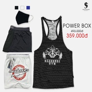 Men's gym tank top Combo Shorts stretch leggings Exploding Box - Power Box Seahorse