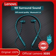Lenovo original XE05 neck-mounted bluetooth headset stereo sports wireless headset waterproof magnetic bluetooth headset with microphone