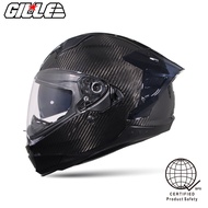 GILLE 873 Celeste Snake  Forged and 3K Carbon Full Face Motorcycle Helmet