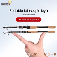 WATTLE Telescopic Fishing Rod Portable Ultralight Travel Carp Feeder