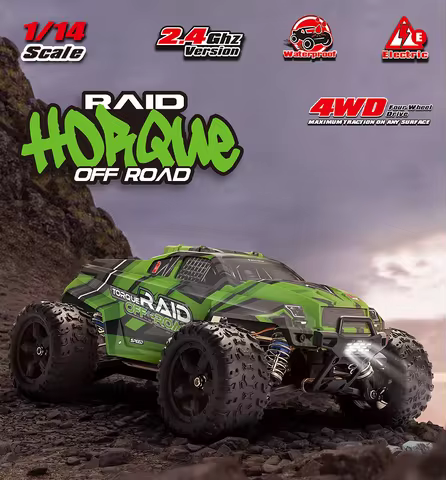 Remo Hobby 1431/1435 RTR 1/14 2.4G 4WD 45/50km/h Brushed/Brushless RC Car Monster Off-Road Truck Met