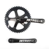 INTRO7 Fixie Crankset 48T 170mm Square Hole Chainwheel and Crank