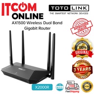 TOTOLINK WIFI 6 DUALBAND AX1500 GIGABIT ROUTER (X2000R)